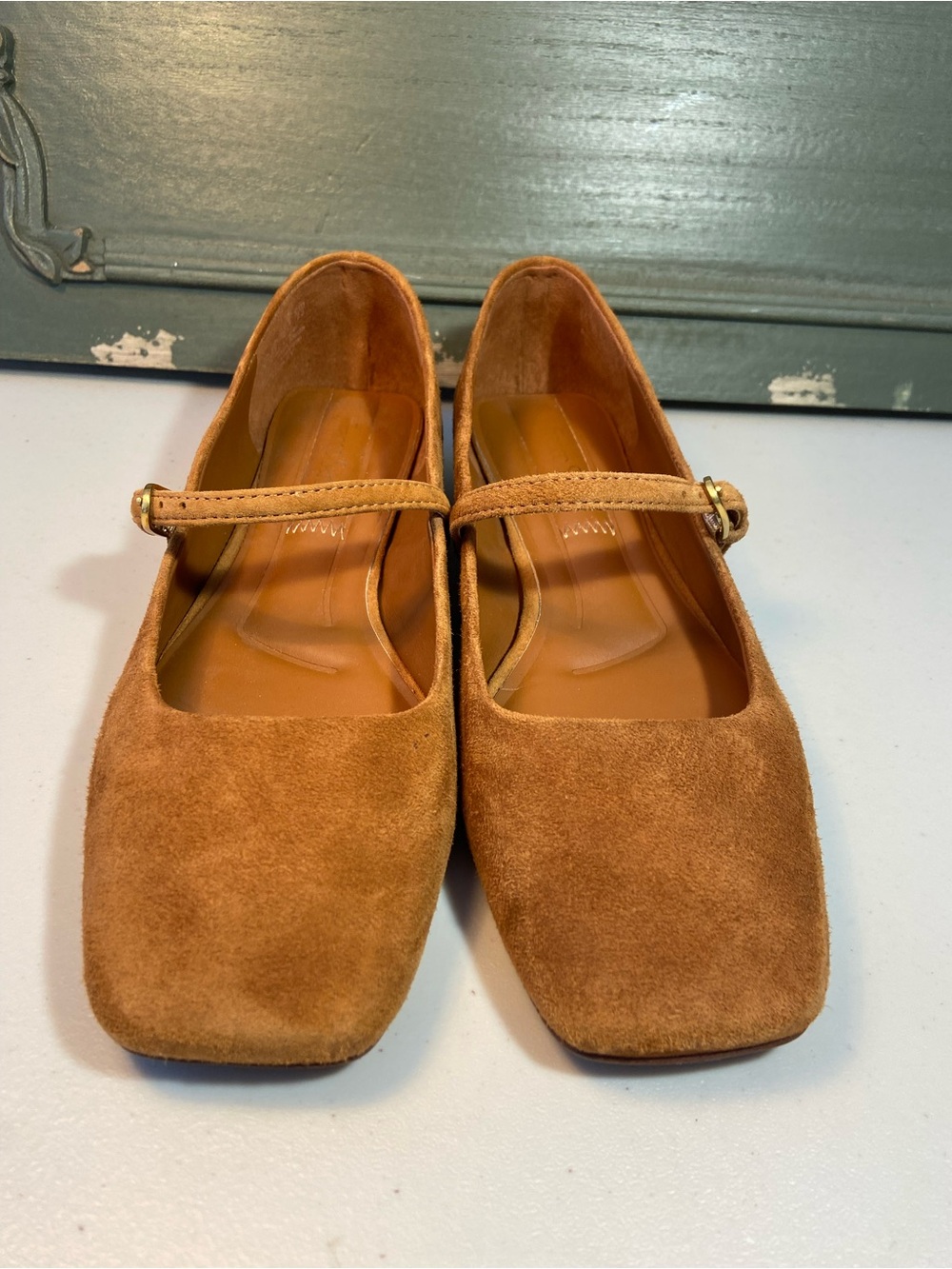FRANCO SARTO Women’s Suede Mary Jane Flats in Brown SZ 6 - Picture 5 of 10